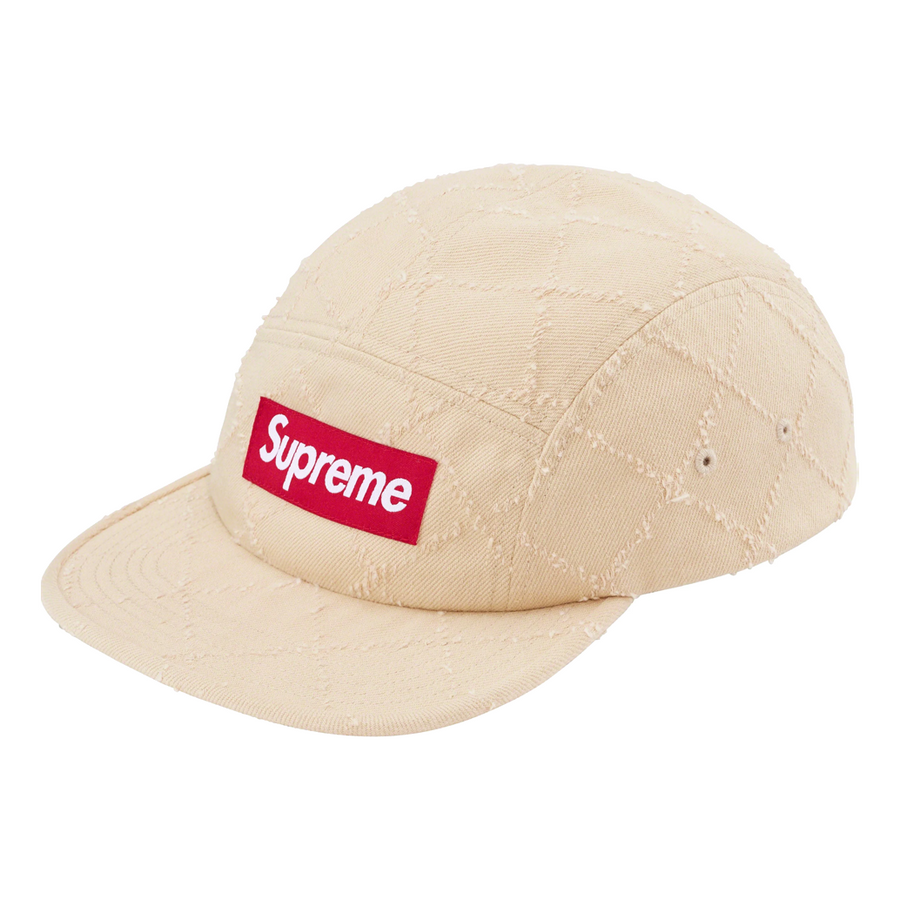 

Бейсболка Supreme FW23 Week5 Punched Denim Camp Cap 'Beige', бежевый