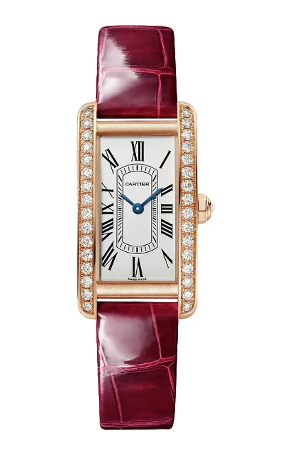 

Tank américaine, малая модель, розовое золото, бриллианты, кварц - wjta0059 CARTIER