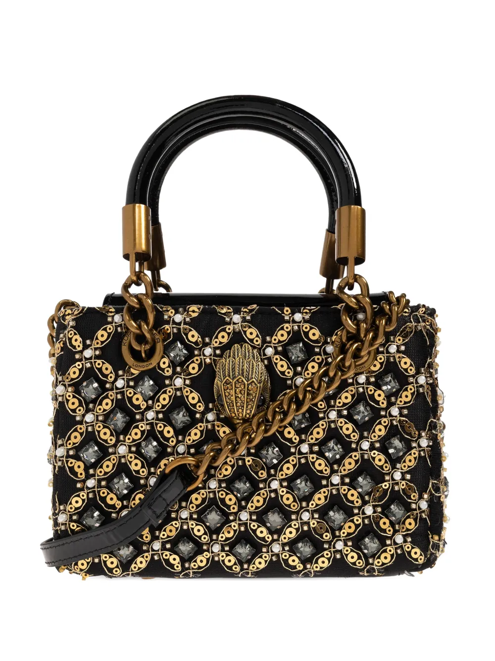 

Сумка-тоут Kensington с украшением-камнями Kurt Geiger London, черный