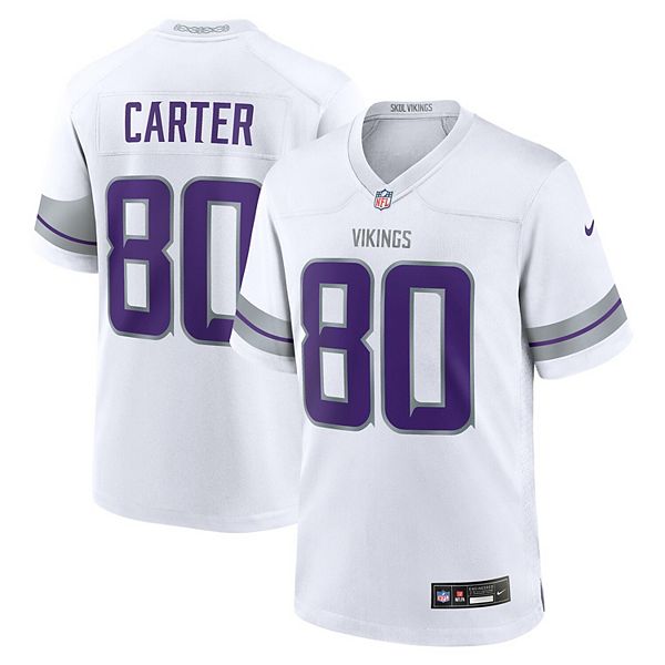 

Мужская белая альтернативная игровая футболка Cris Carter Minnesota Vikings Nike