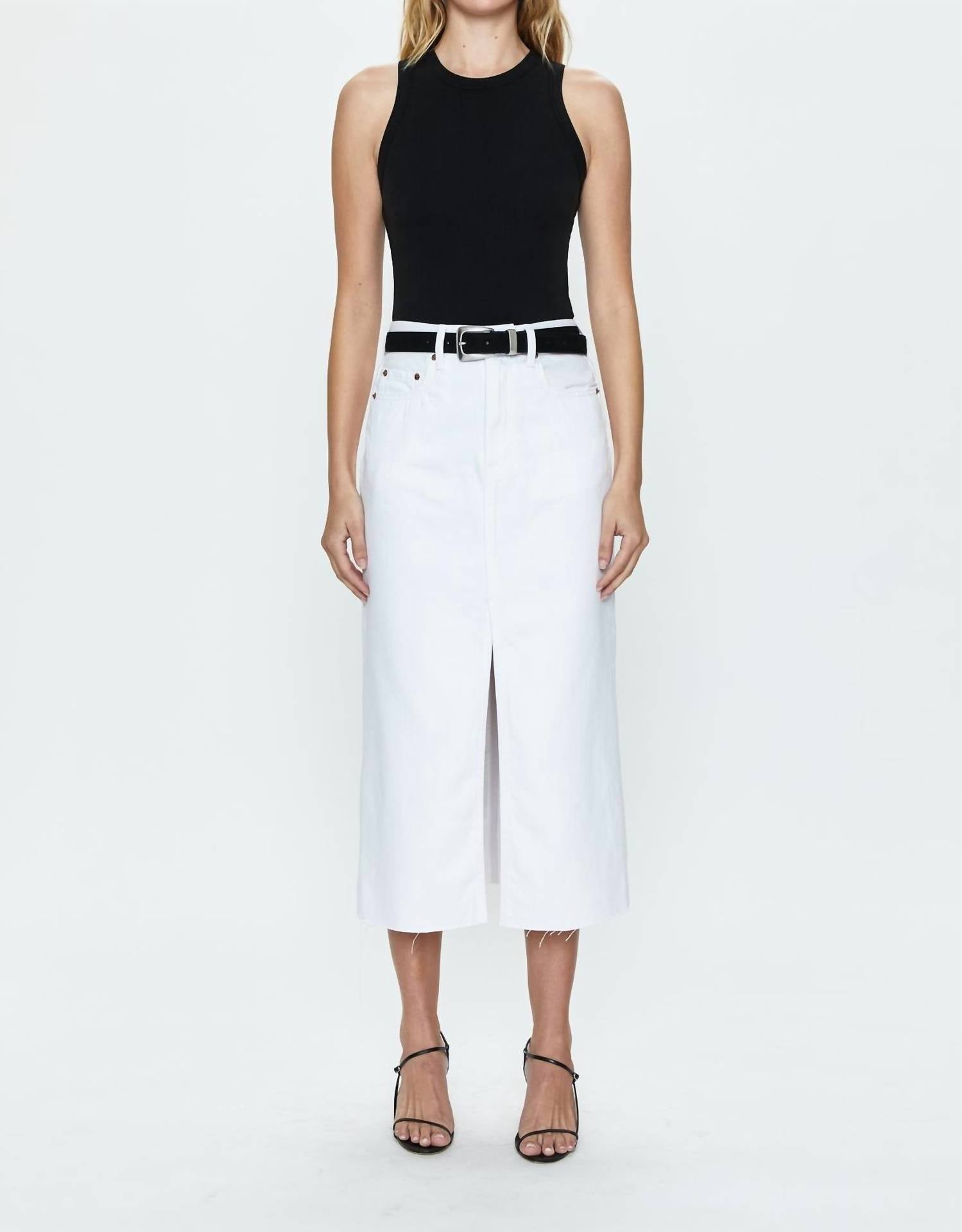 

Юбка Alice в белом цвете PISTOLA