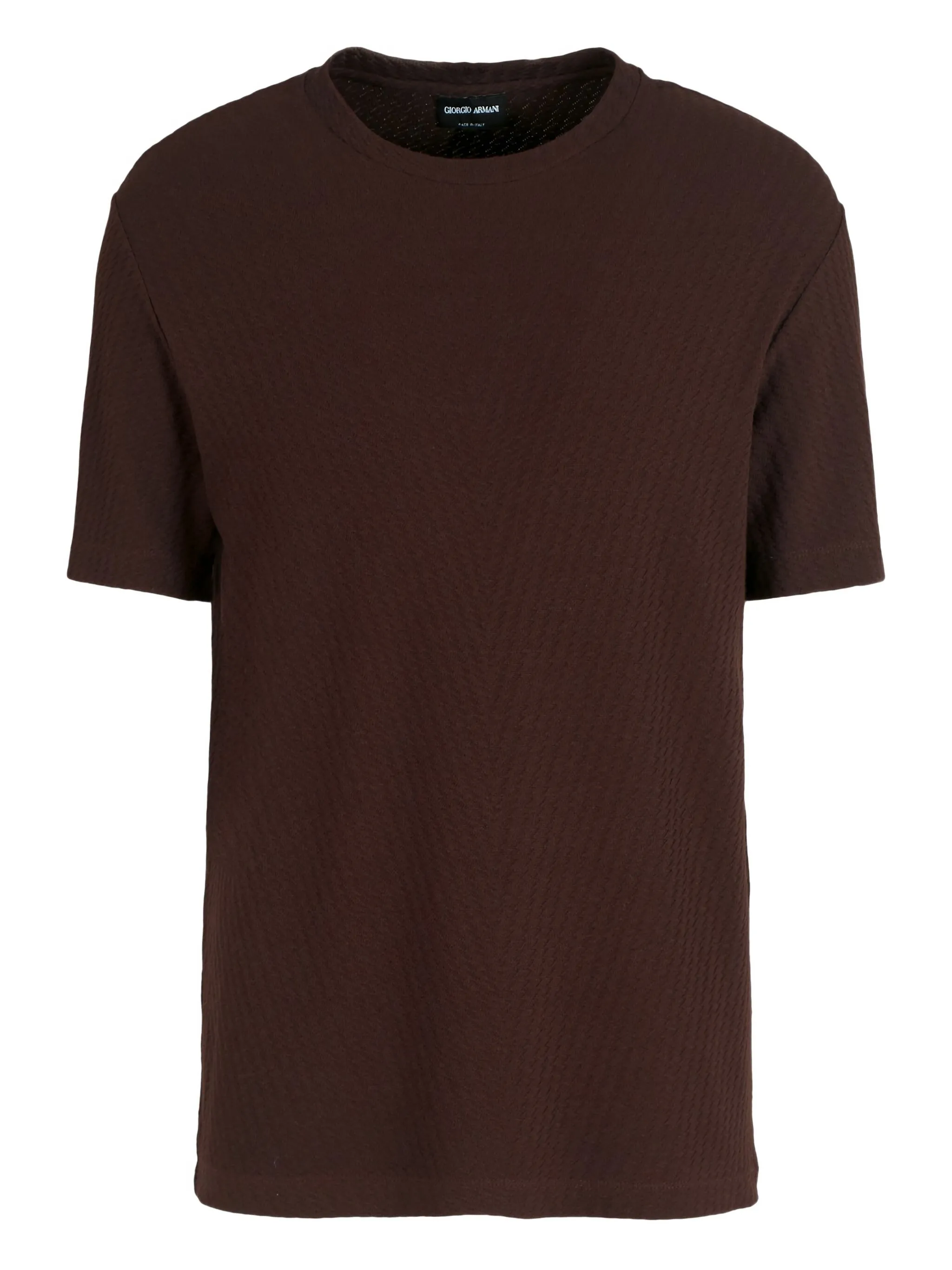 

Футболка с круглым вырезом Giorgio Armani, коричневый