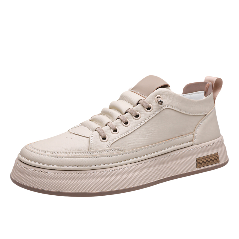 

POPULAR ROUSE PR Скользоустойчивые мужские скейтерские кеды низкие бежевые, цвет Beige