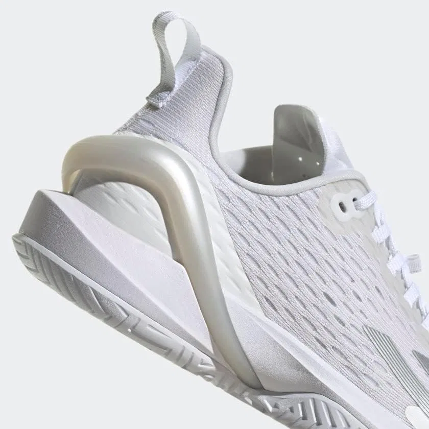 Кроссовки теннисные Adidas Adizero Cybersonic, белый/Silver Metallic/Grey — фото 4