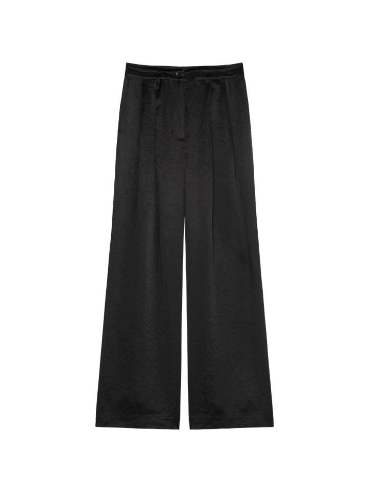 

Тканевые брюки Marc O'Polo Bundfaltenhose straight, черный