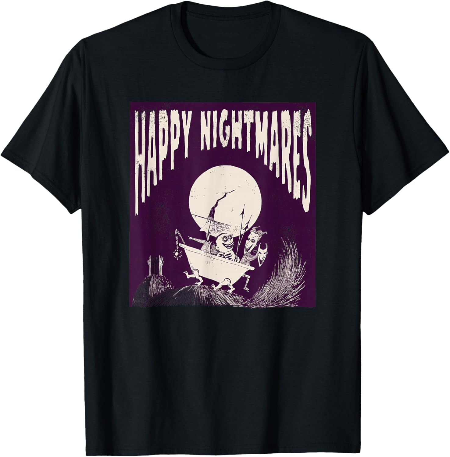 

Футболка Disney «Кошмар перед Рождеством: Счастливые кошмары», черная