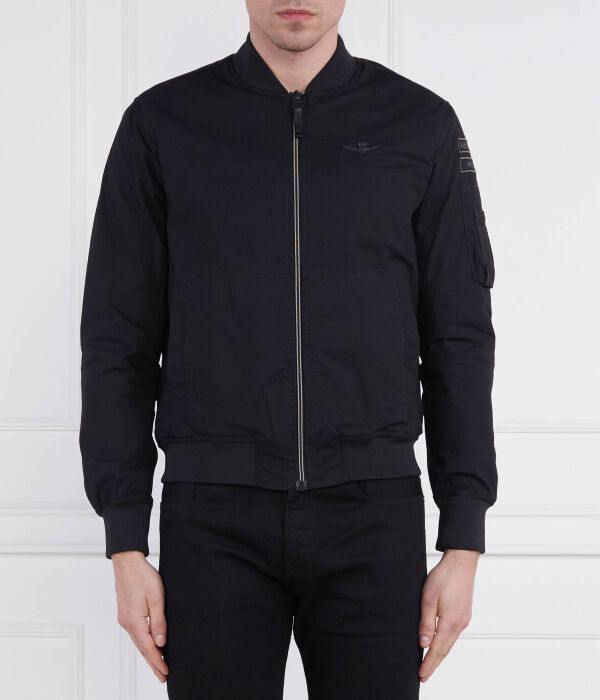 

Куртка-Бомбер Regular fit Aeronautica Militare, черный