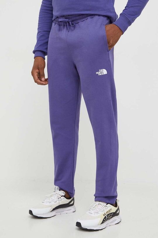

Хлопковые спортивные брюки The North Face, фиолетовый
