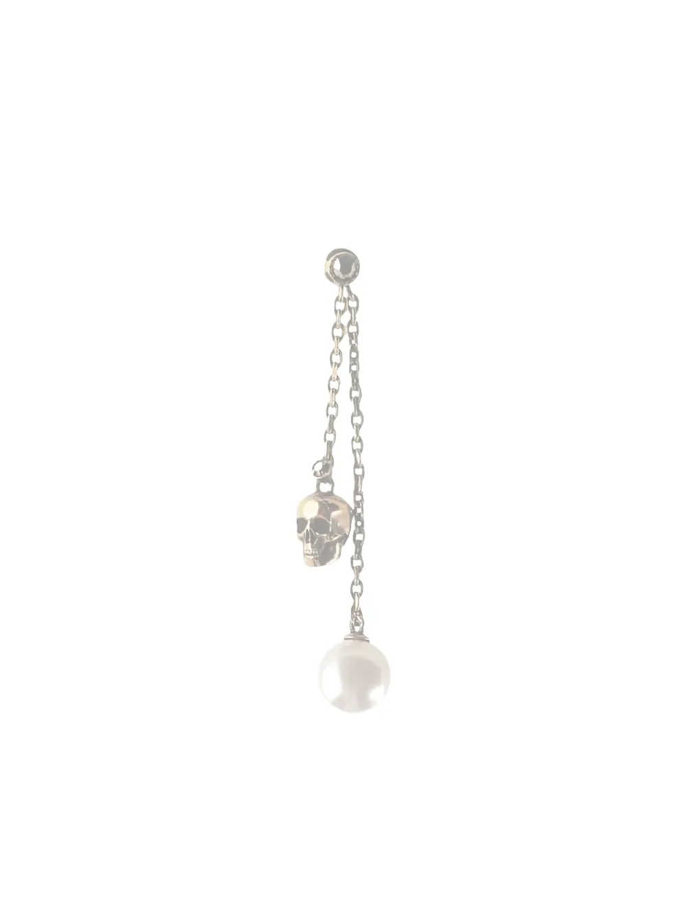 

Серьги-подвески с декором Skull Alexander McQueen, белый