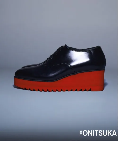 Женские туфли-оксфорды на платформе Wedge-O THE ONITSUKA чёрные