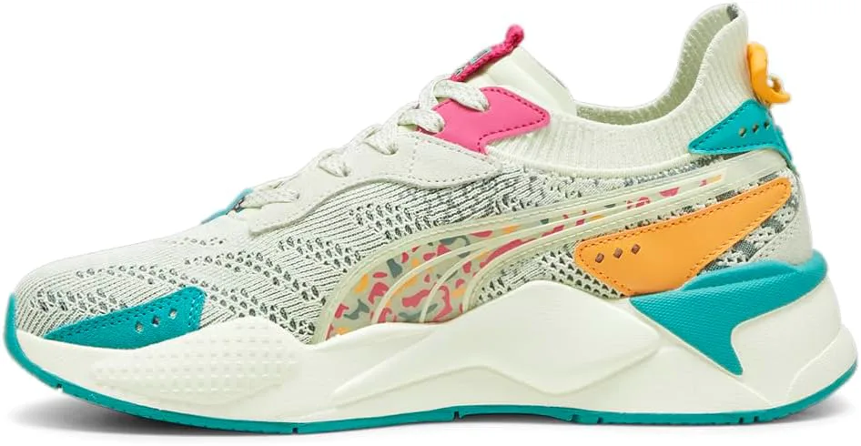 Мужские кроссовки PUMA RS-XK с графическим принтом и шнуровкой - зеленые, зеленый — фото 3