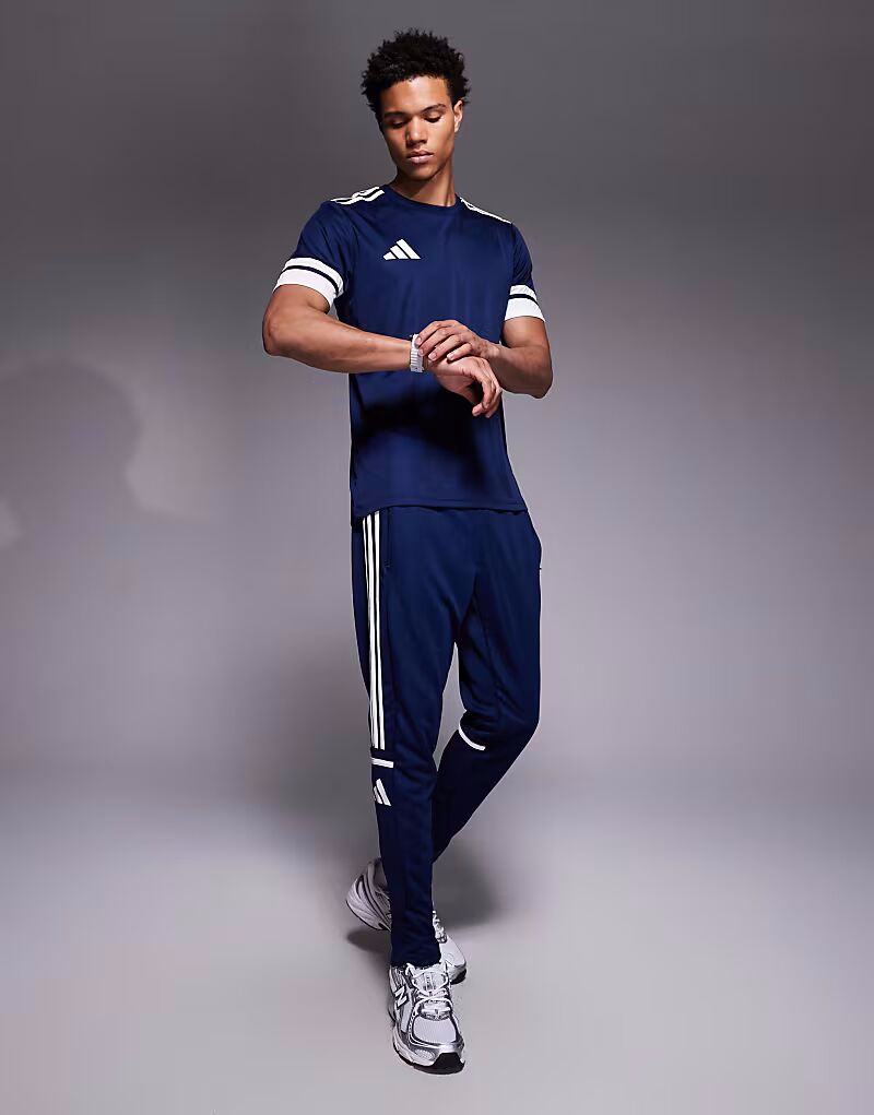 Спортивные брюки adidas Football Squadra 25 темно-синего цвета Adidas Performance — фото 2