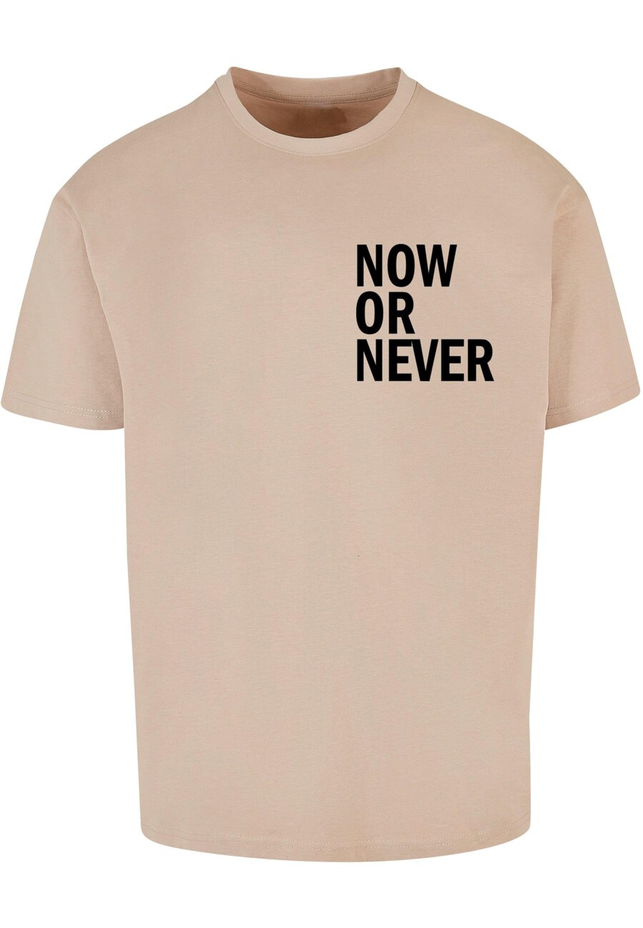 

Классическая футболка Merchcode Shirt Now Or Never, песочный