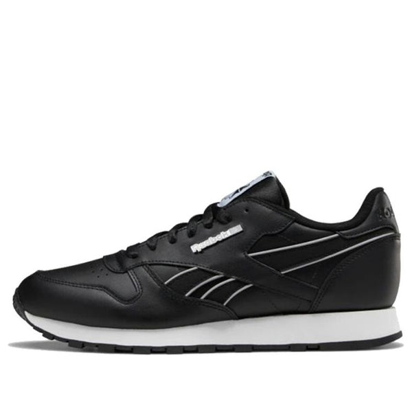 

Кроссовки classic leather 'black and white' Reebok, черный
