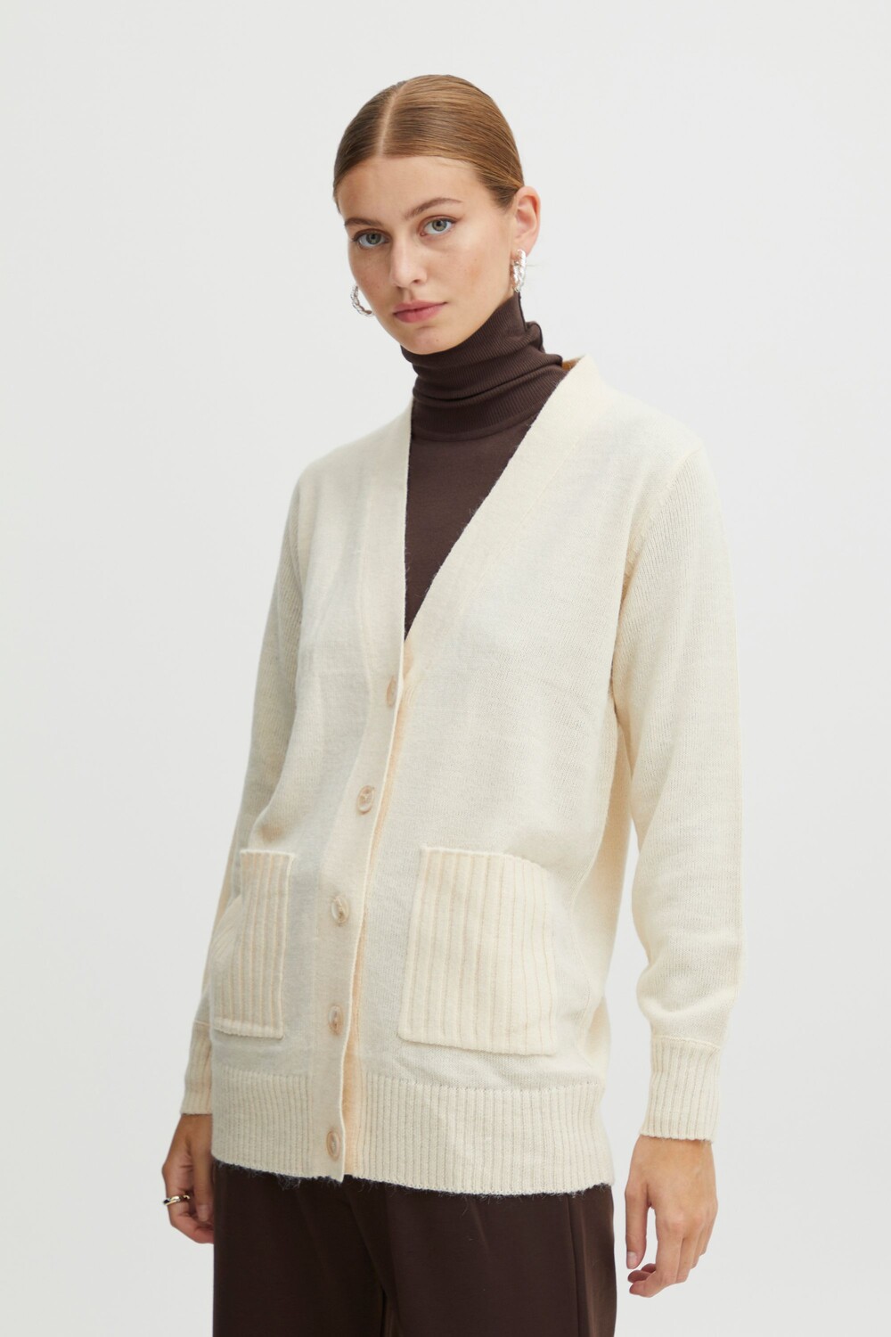 

Кардиган ICHI Strickjacke, натуральный