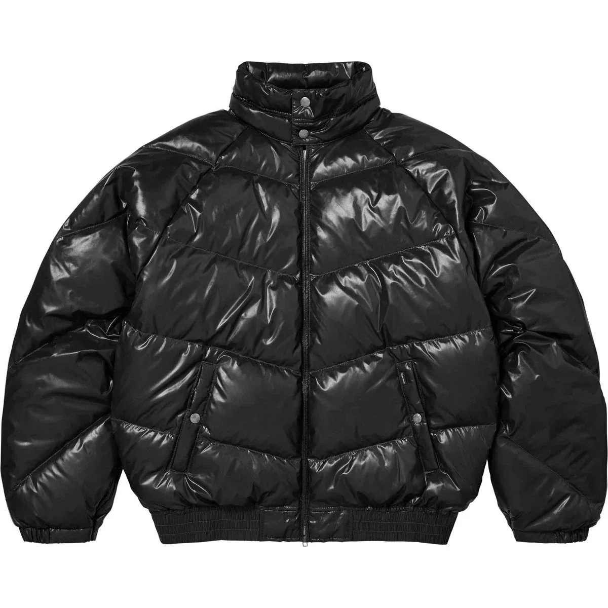 Куртка-пуховик Schott SS26 WEEK1 Glossy Lightweight Down Puffer Jacket Supreme, Royal Blue — фото 3
