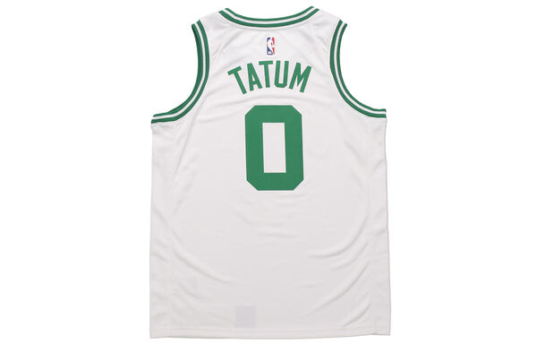 Майка Nike MENS NBA Boston Celtics Tatum Tank Top 0 White/Green, белый — фото 2