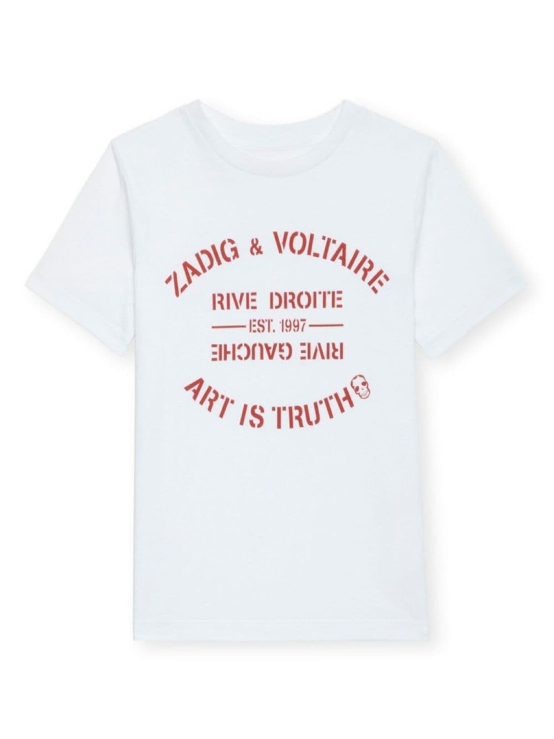 

Zadig & Voltaire Kids футболка с логотипом, белый