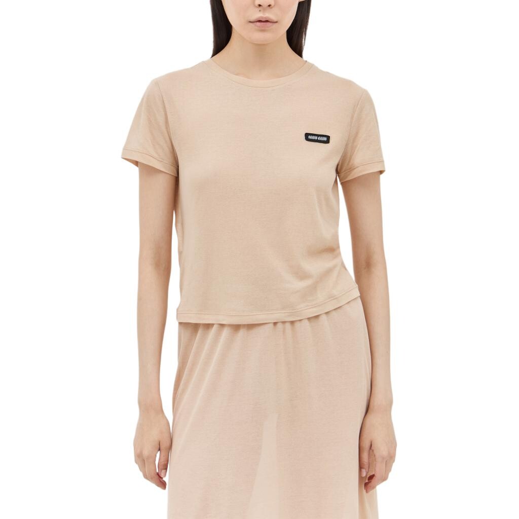 

Футболка женская Miu Miu, бежевый