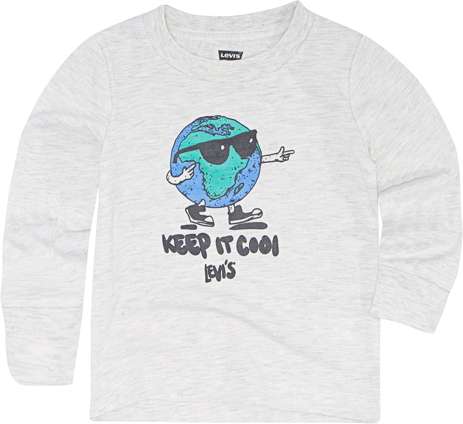 

Футболка с длинным рукавом и принтом Levi's для мальчиков и малышей, Oatmeal Heather, Серый, Футболка с длинным рукавом и принтом Levi's для мальчиков и малышей, Oatmeal Heather