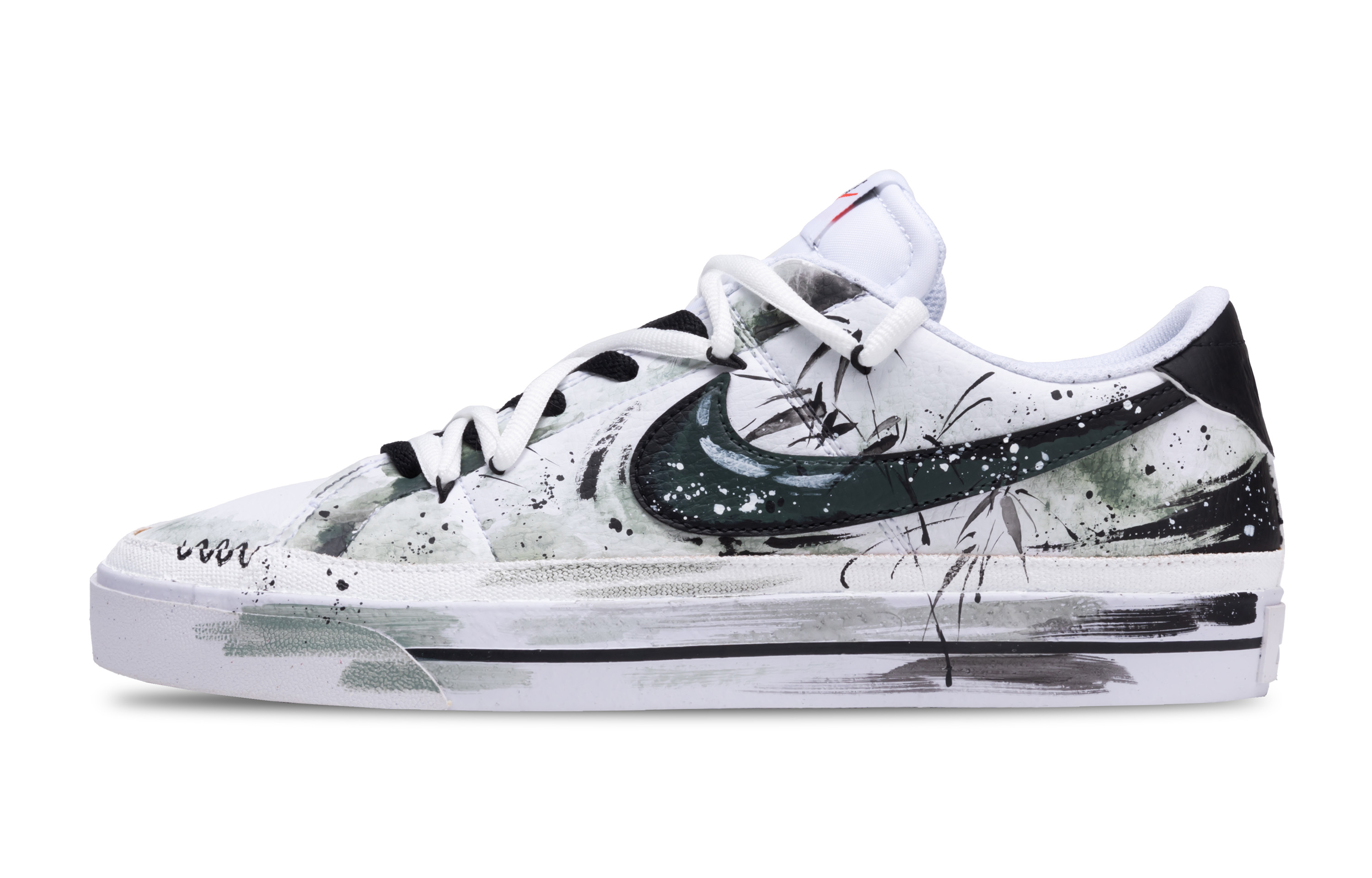 

Nike Кроссовки Court Legacy Ink Bamboo Clear Elegance Low Top для скейтбординга, мужские, черно-белые