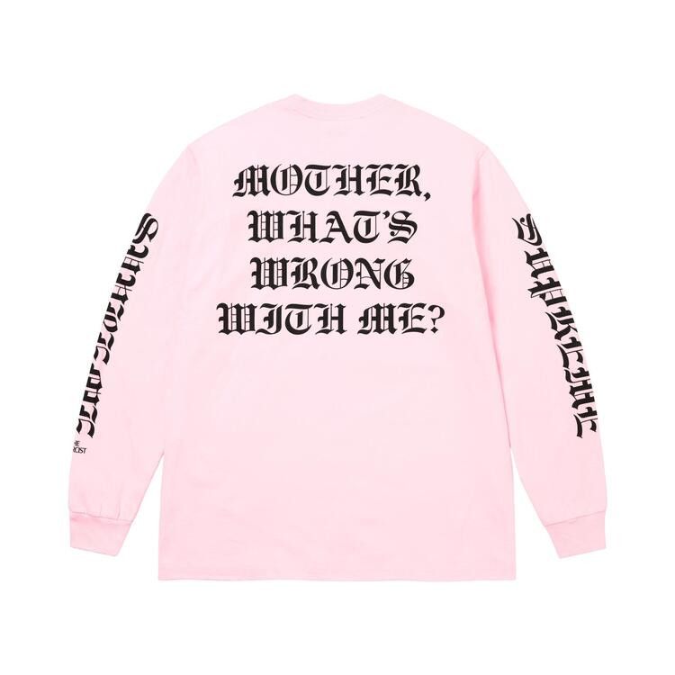 Футболка Supreme x The Exorcist Mother Long-Sleeve Tee, Light Pink — фото 2