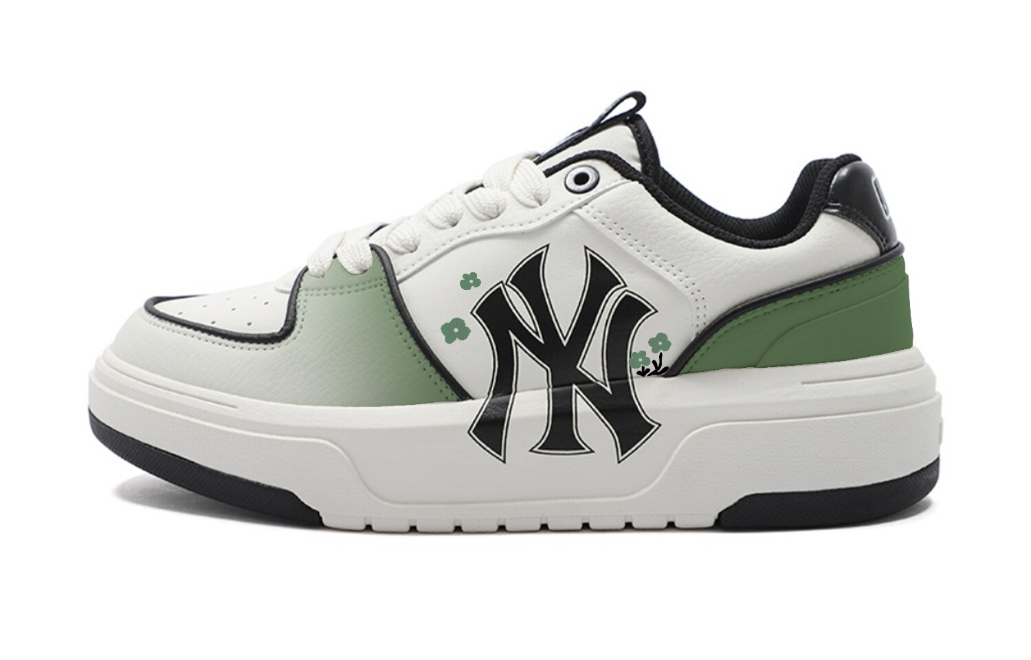 

Кроссовки MLB Chunky Liner Chunky Sneakers Unisex Low-top White/green, зеленый