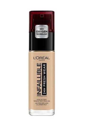 

Стойкая тональная основа для лица 300 Янтарь, 30 мл L'oreal Paris, Infallible 24H Fresh Wear, L'oréal Paris