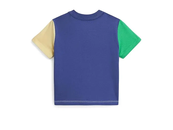 Футболка хлопковая Color-Blocked Cotton Jersey Tee Polo Ralph Lauren Kids, Liberty/Multicolor — фото 2