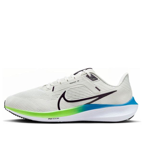 

Кроссовки air zoom pegasus 40 extra wide 'platinum tint green strike' Nike, бежевый