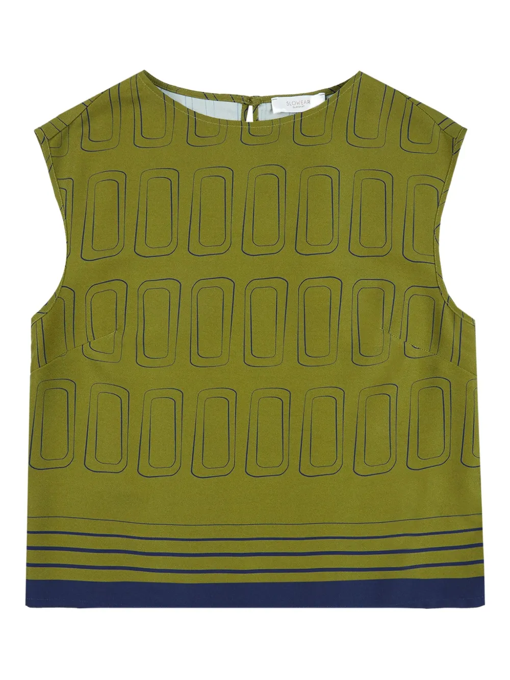 

Блузка с геометричным узором Glanshirt, зеленый