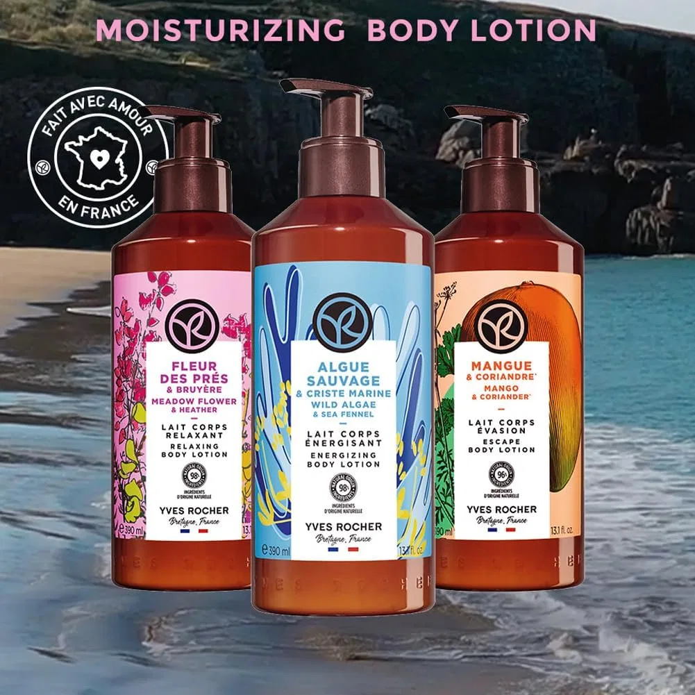 Лосьон для тела увлажняющий Yves Rocher, набор 6 ароматов, 390 мл — фото 4