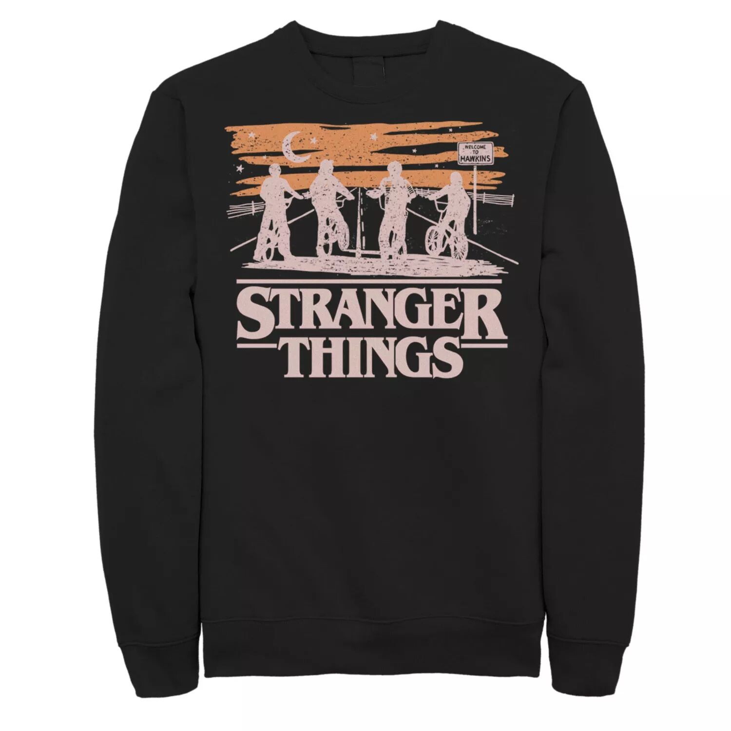 

Мужской свитшот Netflix Stranger Things Night Silhouettes Licensed Character