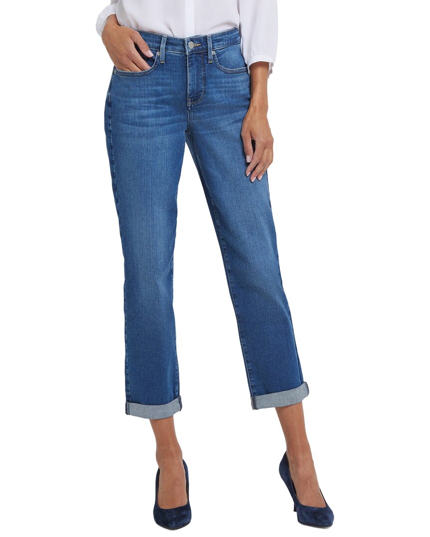 

Джинсы NYDJ Margot Opera синий Girlfriend Jean Nydj, синий