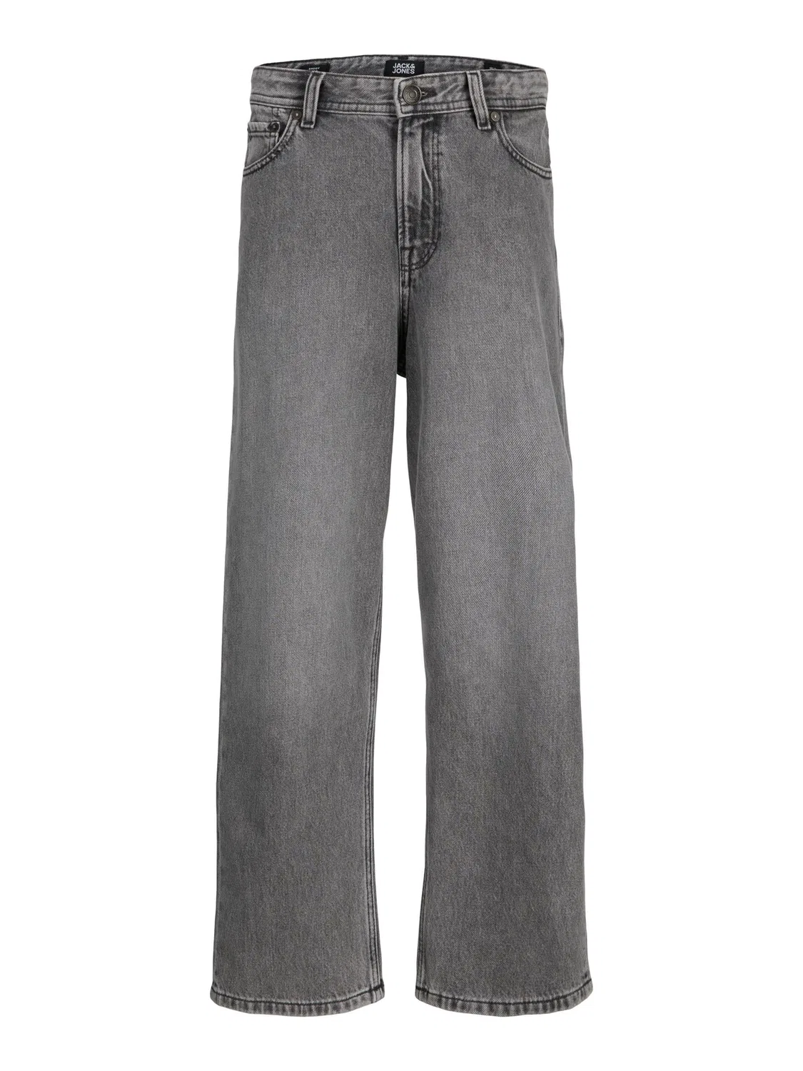 Джинсы свободного кроя, джинсовая ткань, JACK & JONES Junior, серый деним