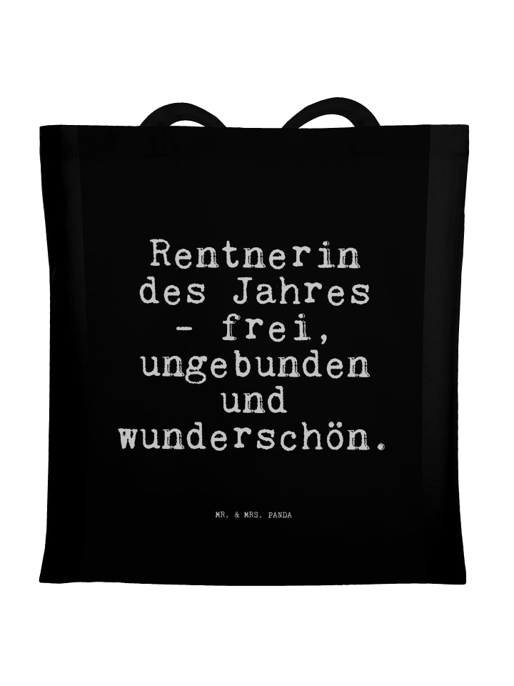 

Mr. & Mrs. Panda Холщовая сумка года -... с надписью, написанной черным шрифтом