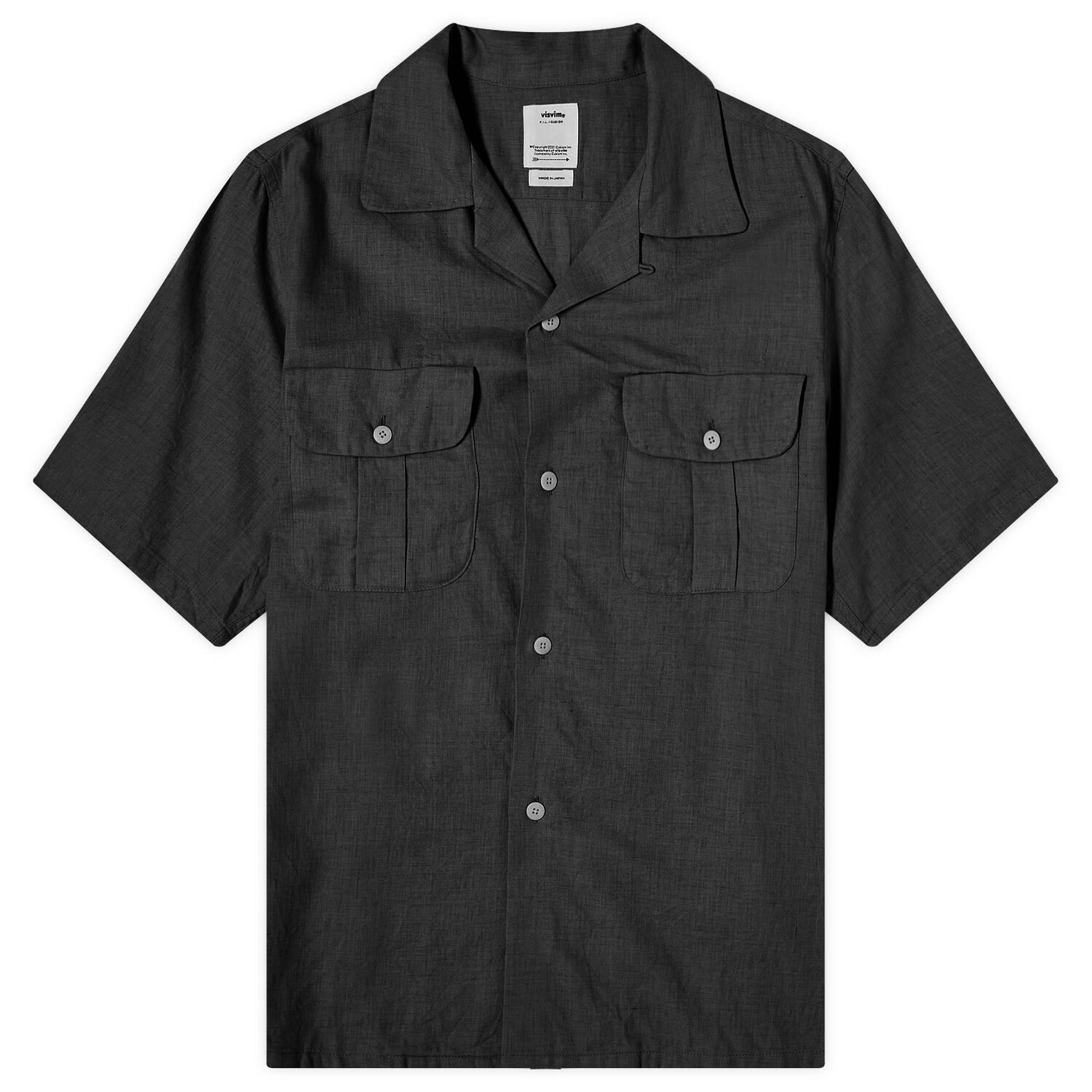 

Рубашка Visvim Keesey Short Sleeve Shirt, черный