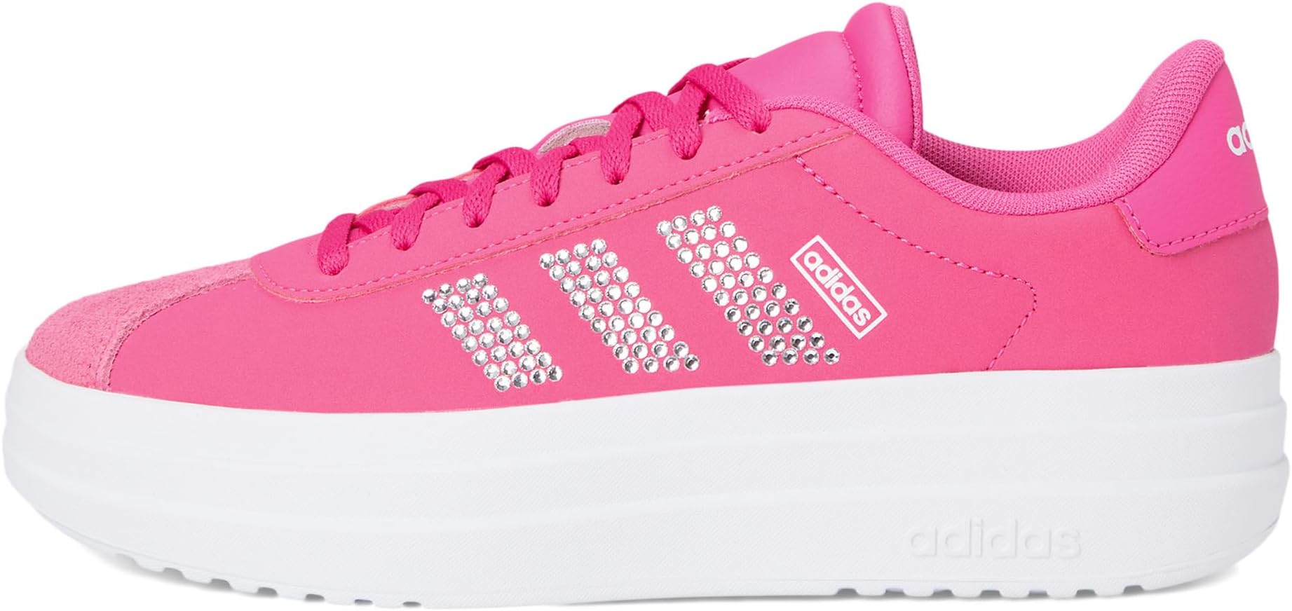 Кроссовки Adidas Kids VL Court Bold Sportswear Shoes, Pulse Magenta/White/Pulse Magenta — фото 4