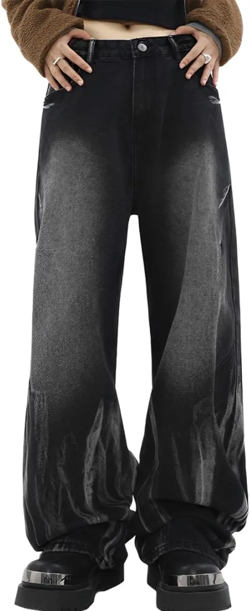 

Джинсы high waisted straight leg с эффектом тай-дай и пачворк kakarin choyx