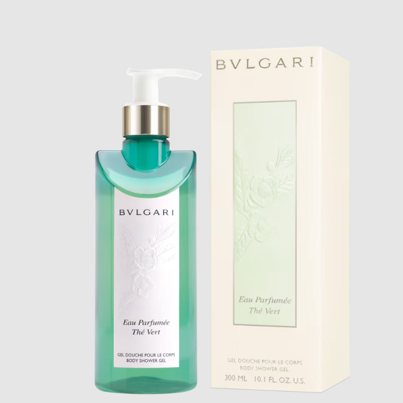 BVLGARI Гель для душа tea collection green tea увлажняющий глубокое очищение 300ml — фото 2