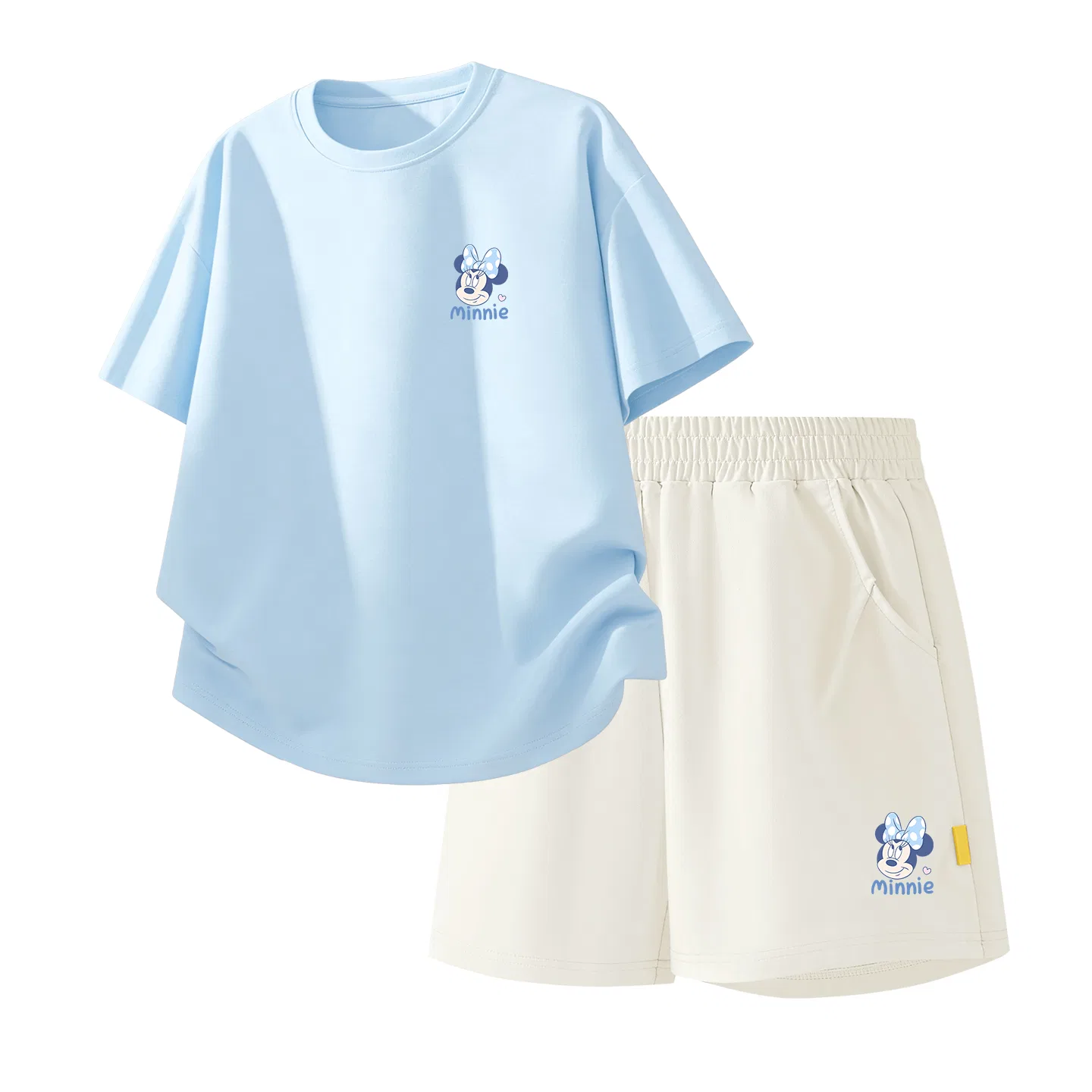 Детский спортивный костюм Casual Sportswear 2 Piece Set Disney, Di Li Qiaopi Ni K Sky Blue+Di Li Qiaopi Ni K_Right Lower Mist White
