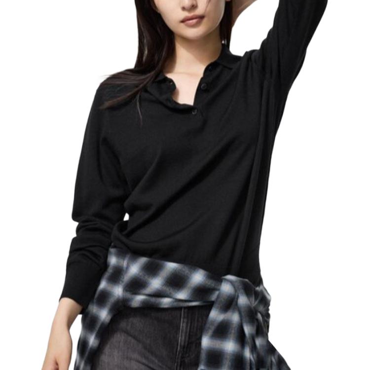 

UNIQLO Топ женский черный