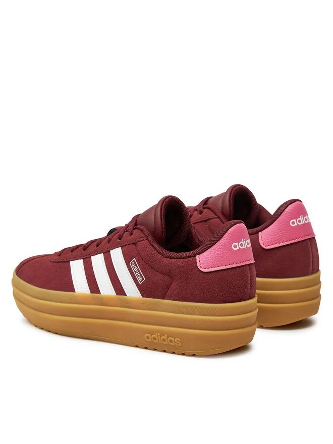 Adidas Детские кроссовки VL Court Bold Lifestyle IH4780 темно-красного цвета — фото 3