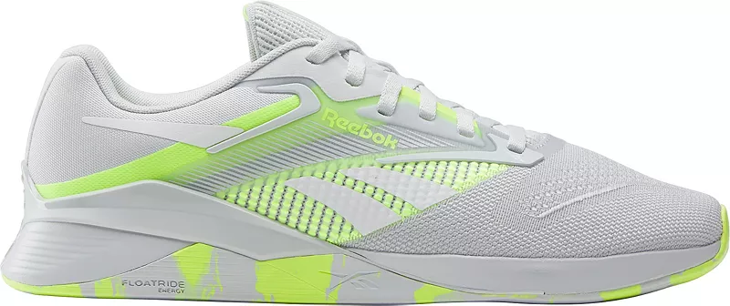 

Мужские кроссовки Reebok Nano X4, цвет White/Grey/Lime