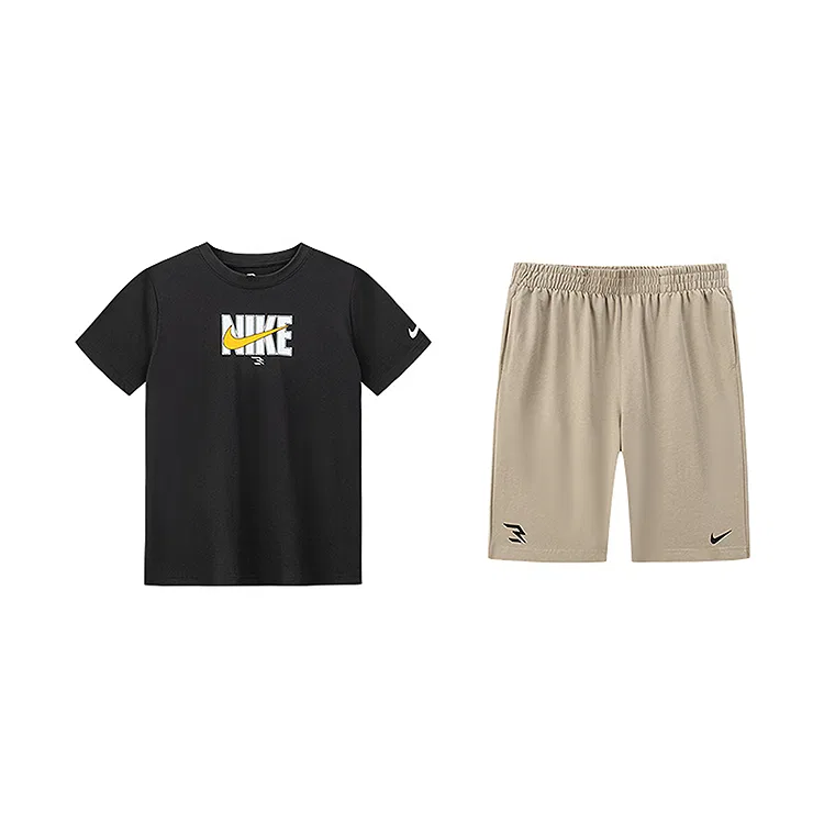 Повседневная спортивная летняя детская одежда Nike, Jet Black