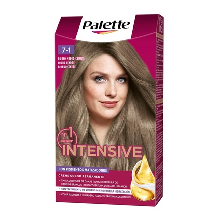 

Женская краска для волос Palette Intensive Dye 7.1 Medium Ash Blonde
