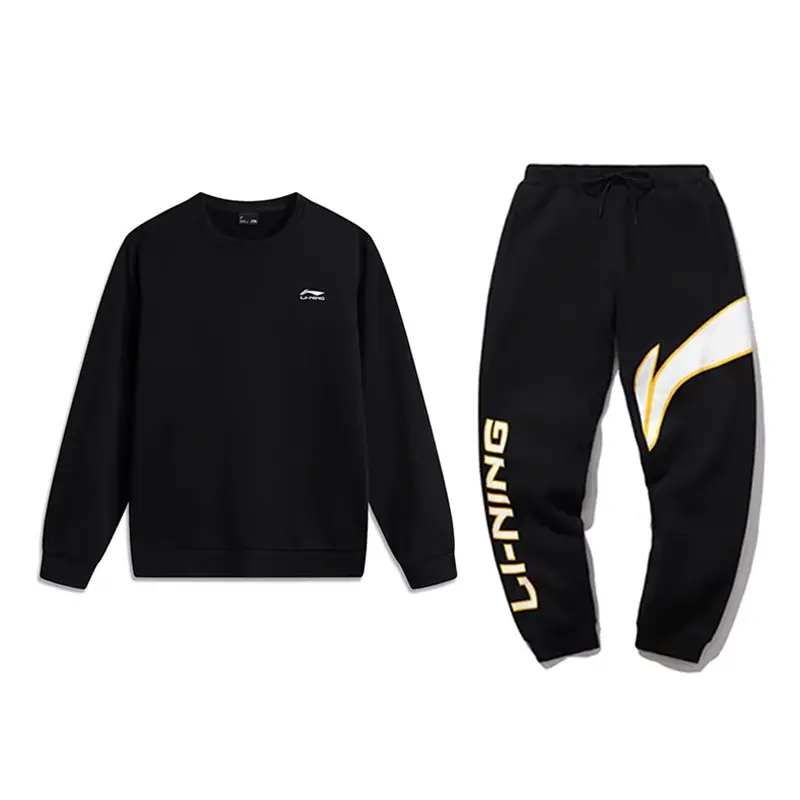 

LiNing Повседневная спортивная одежда унисекс Черный+Черный