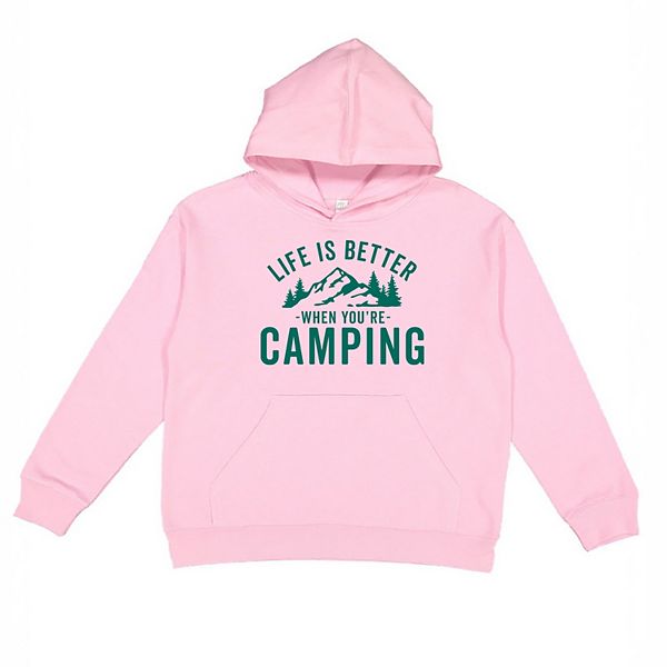 

Толстовка с капюшоном Life is better when you're camping The Juniper Shop, Pink
