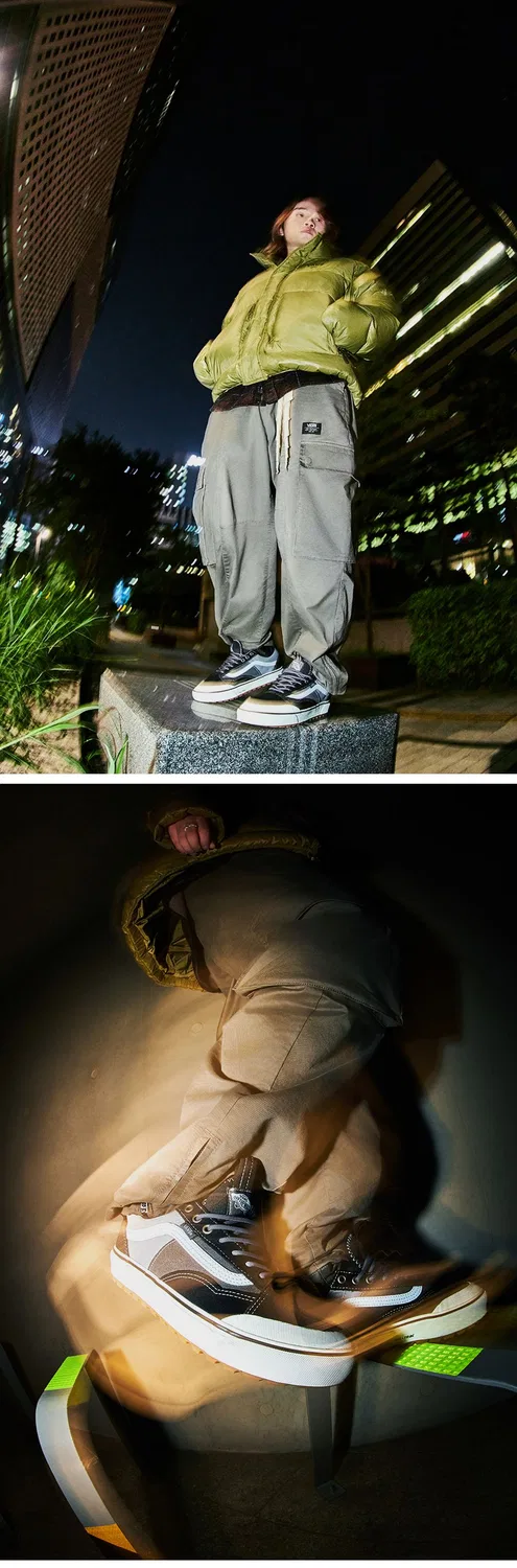 Мужские низкие водонепроницаемые кеды Old Skool MTE чёрно-оловянные от Vans — фото 3
