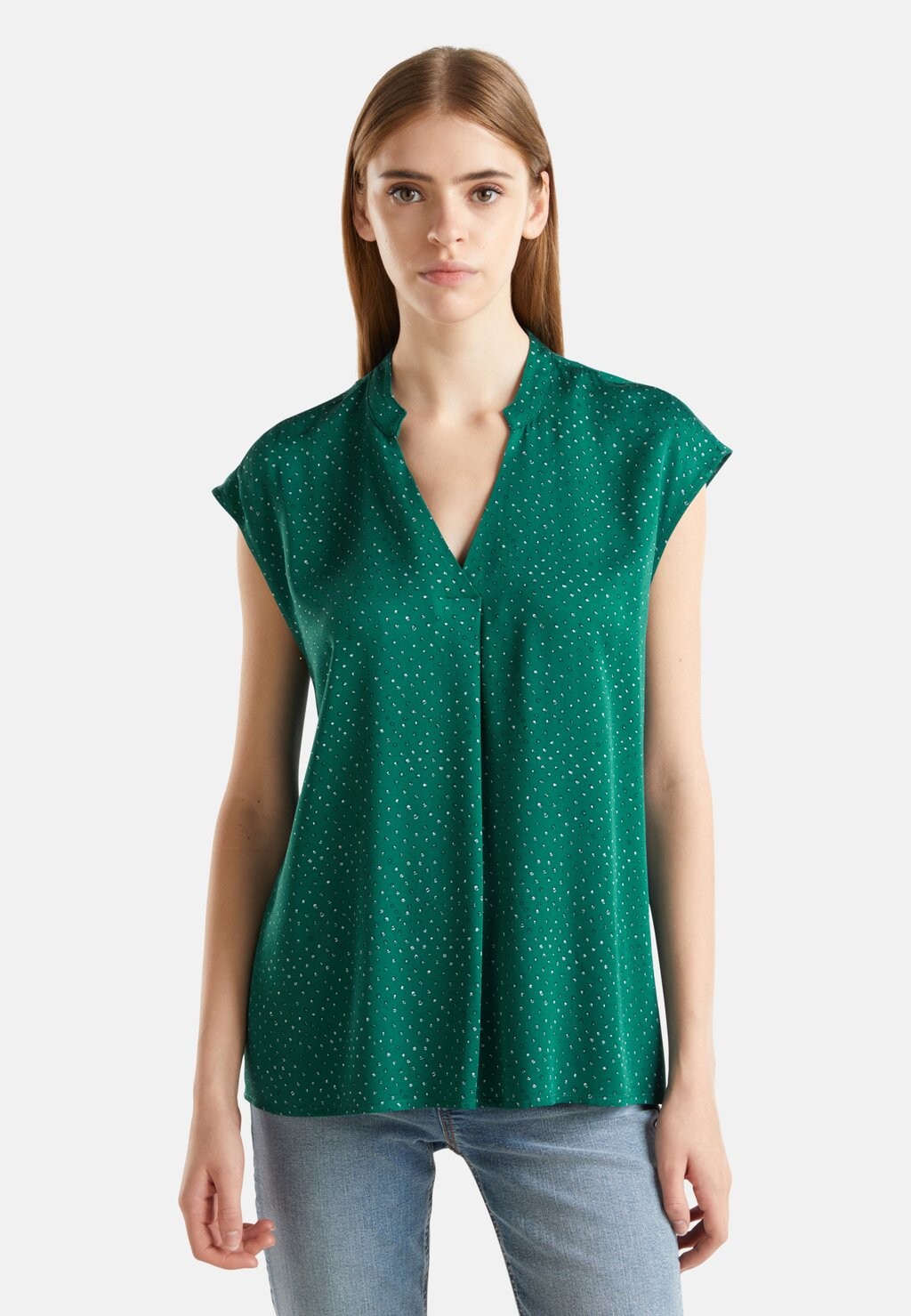 

Блуза United Colors of Benetton, зеленый